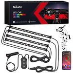 Nilight Car Interior Lights with APP Control 16 Million RGB Colors Strip Lights with Music Sync Mode and Multiple Scene Options for Cars Trucks SUVs