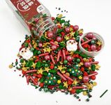 Christmas Cake Topper Sprinkles Decoration Candy Santa Claus Cupcake Dessert Cookie Sprinkle (Santa Claus)