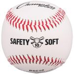 Champion Sports Soft Compression Baseball for Ages 10+ (Pack of 12), White/Red/Black