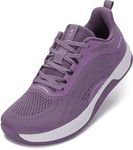 WHITIN Women's Wide Toe Box Road Running Shoe + Zero Drop, Purple, 8.5