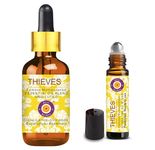 Deve Herbes Thieves Multipurpose Undiluted Essential Oil (100ml (3.38 oz) Undiluted+10ml (0.33 oz) Roll on)