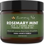 Sunny Isle Rosemary Mint Hair & Strong Roots Pomade-To-Hair Oil 5oz | Double Growth Formula | Infused with Biotin & Jamaican Black Castor Oil | Sealant for Dry Hair & Split Ends