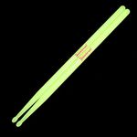 Musfunny Glow Drum Sticks 5A Nylon for Drum Set Night Light Plastic Cool Drumsticks Musical instrument Percussion Accessories for Adults Kids Professional (Fluorescence)