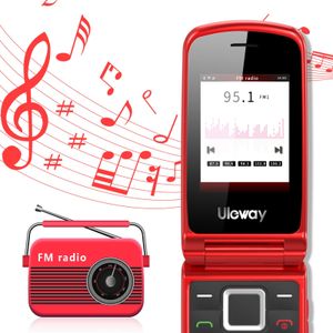 Senior Flip Phone with Big Buttons – Red Mobile for Seniors