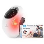 COMFIER Cordless Knee Massager with Heat,FSA Knee Relief Products for Swelling Stiff Joints, Vibration Rechargeable Knee Support for Knee with LED Screen