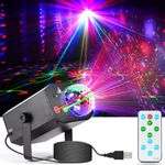 Party Lights,Disco Lights+Disco Ball 2 in 1 Disco Ball Lights Sound Activated Stage Lights with Remotrol Control DJ Disco Lights for Parties Club Brithday KTV Festival Home Party Decorations Gifts