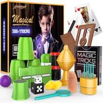 AEROQUEST Magic Kit for Kids, 300+ Magic Tricks Perfect Toy for Boys and Girls, Magic Wand Magician Set with Instruction Manual and Video for Beginners Ages 6 7 8 9 10 11 12 Years Old