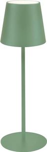 MAJESTIC AGATA - Lampada da tavolo LED senza fili ricaricabile, Lunga durata, Dimmer Touch, Luce Calda-Naturale-Fredda, per interni ed esterni IP54, H37cm, Verde