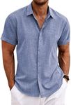 COOFANDY Men's Casual Linen Shirts 