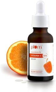 Plum 15% Vitamin C Serum with Mandarin Serum for Face Glow With Pure Ethyl Ascorbic Acid Remove Dark Spot and Acne Marks Skin Brightning, 30 ml