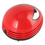 HEEPDD Mini Desktop Vacuum, Quiet Mini Table Dust Sweeper ABS Strong Suction for Office (Red)