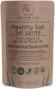 SaltWise Green Salt – 50% Less Sodium, Plant-Based Salt Substitute, 100% Dehydrated Salicornia, Natural Umami, No additives (Pack of 2)