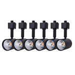 mirrea 6 Pack LED Track Lighting Heads Compatible with Single Circuit H Type Track Lighting Rail Ceiling Spotlight for Accent Task Wall Art Exhibition Lighting 6.5W 3000K Warm White 24° White Painted