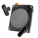 Tearstone Voice Amplifier for Teachers with Wireless Magnetic Lavalier Microphone, Bluetooth Portable Rechargeable Speaker, 2 Mics for Classroom, Meetings, Speeches, Outdoor (Black)