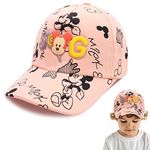 VRITRAZ Polyester Smg Cartoon Character Printed Little Cap For Kids, Baby Girls And Boys 3-12 Years (Pink)