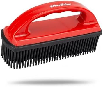 Maxshine Car Carpet Lint & Hair Removal Brush - Electrostatic Rubber Bristles - Efficiently Removes Pet Hair from Dogs, Cats & Other from Interiors & Carpets - Easy-to-Clean - Detailing Accessory