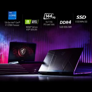 MSI Pulse GL66 15.6" Gaming Laptop – i7, RTX 3070 Graphics