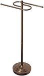 Gatco 1508 Floor Standing S Style Towel Holder, Bronze