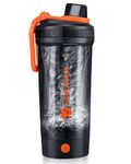 VOLTRX Shaker Bottle, Gallium USB C Rechargeable Electric Mixer, Shaker Cups for Protein Shakes and Meal Replacement Shakes, BPA Free, Made with Tritan, 24oz