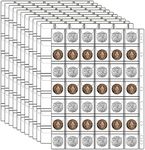 12 Sheets Coin Collection Supplies 