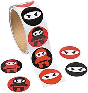 Ninja Sticker Roll - 100 Stickers per roll