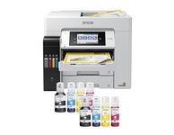 Epson EcoTank Pro ET-5880 Wireless Color All-in-One Supertank Printer with Scanner, Copier, Fax, Ethernet and PCL/Postscript , White