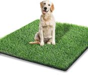 STARROAD-TIM 80 X 130 CM Fake Grass for Dogs,Artificial Grass Pee Pad for Puppies Potty Training Indoor Outdoor Reusable Dog Training Pads