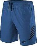 TCA Men's Laser Lightweight Running Shorts with Pockets - Iron Blue, M