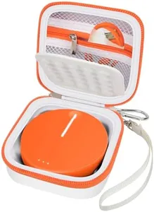 Boobowl Hard Case Compatible with SIMO/for Skyroam Solis Lite 4G LTE Portable WiFi Mobile Hotspot, Travel Router Storage Bag with Mesh Pocket for Rechargeable Batteries, Charger (Box Only) (White)