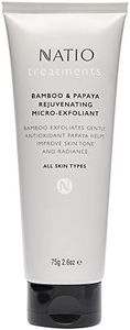 Natio Australia Treatments Bamboo & Papaya Rejuvenating Micro-Exfoliant 75g - Moisturising Microbead Free Facial Exfoliator For All Skin Types - Papaya, Bamboo, Hyaluronate, Sunflower Seed, Carrot Seed, Tangerine, Lemon, Lime & Sweet Orange - Made in Australia