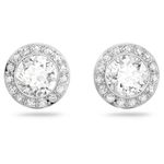 Swarovski Femme Earrings, Angelic Stud Earrings, Crystals,Rhodium plated / White, One Size