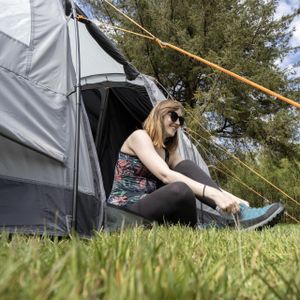 Vango Purbeck 600XL 6-Person Family Tent – 3 Rooms, Porch, Vivid Grey