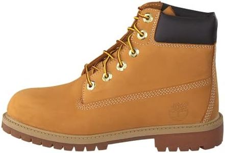 Timberland Boy's 6" Premium Waterproof Fashion Boot, Brown, 13 Big Kid