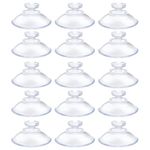 ALLY-MAGIC 15PCS Suction Cups, 25MM Plastic Sucker Pads Without Hooks for Outdoor, Kitchen, Bathroom, Window, Mirror, Home Decoration and Organization Y5CKXP