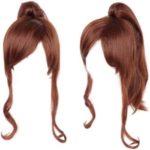 ZNZXYCOS Adult Anime Movie Cosplay Accessories Yellow Wig Orange Wig Black Wig Halloween Cosplay Accessory (Kino Makoto)