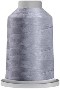Glide Thread Trilobal Polyester No. 40-5000 Meter Spool - 10536 Silver