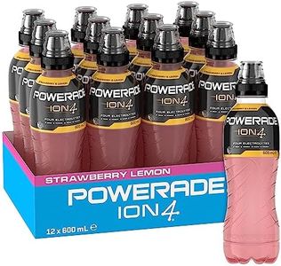 Powerade Strawberry Lemon Multipack Sipper Cap Bottles 12 x 600mL