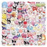 Sanrio Vinyl Stickers 100Pcs for Water Bottles Laptop Computer Skateboard, Cute Sticker Gift for Kids Teens Waterproof