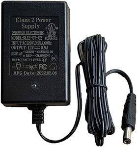 12V 0.9A Battery Charger for Ride On Toys 12V Kids Ride On Car, SL12-07-02 12 Volt Battery Power Adapter