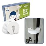 Wittle Door Finger Guards - 4pk. Baby Proofing Doors Made Easy with Soft Yet Durable Foam Door Stopper. Prevents Finger Pinch Injuries, Slamming Doors, and Child or Pet from Getting Locked in Room!