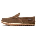 Minnetonka Men's Tilden Moccasin Suede Indoor and Outdoor Slippers, Autumn Brown, 10 UK