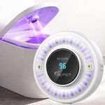 NUTICT Toilet UV Light with 6 UV-C LEDs, 2000mAh Rechargeable Battery, Toilet UV Cleaner for Home Guest Room Bathroom, White