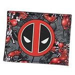 Bioworld Deadpool Sublimated Allover Action Scene With Logo Bi-Fold Wallet, Multicolored, One Size