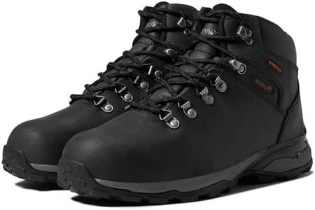 Nevados XP Cuzco Hiking Boots for Men | Waterproof, Multi-Directional Lugs, Classic Buffalo Leather Upper | Rubber Traction Outsole Memory Foam Insole, Black, 11