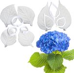 12Pcs Hydrangea Flower and Leaf Fondant and Gum Paste Petal Veiner Cutter Cake Decorating Moulds Sugar Flower Cake Decorating Tool