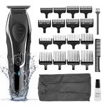 Wahl Aqua Blade Stubble & Beard Trimmer, Trimmers for Men, Stubble Trimmers, Male Grooming Set, Close Cutting, Fully Washable, Suitable for Wet/Dry Use, Beard Care