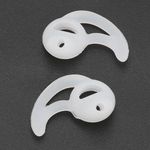 Cyrank 5Pairs Silicone Fin Earmold Replacement Earbud Tips, Silicone Fin Ear Mold for Two Way Radio Earpiece Earmold Earpiece(L)