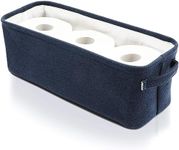 Juvale Dark Blue Fabric Storage Bin