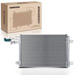 A-Premium Air Conditioning A/C Condenser Compatible with A3, TT, TTS, RS Quattro & Volkswagen Jetta 2005-2010, Golf, City, GTI & More, Replace# 1K0820411D, 1K0820411Q