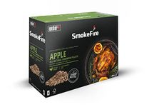 Weber SmokeFire Hardwood Pellets |Apple Cooking Pellets, Best for Chicken |8 kg Box |BBQ & Wood Pellets Smoker Fuel |100% Natural, Sustainable Wood for Barbeques & Wood Fired Grills (18291), Brown